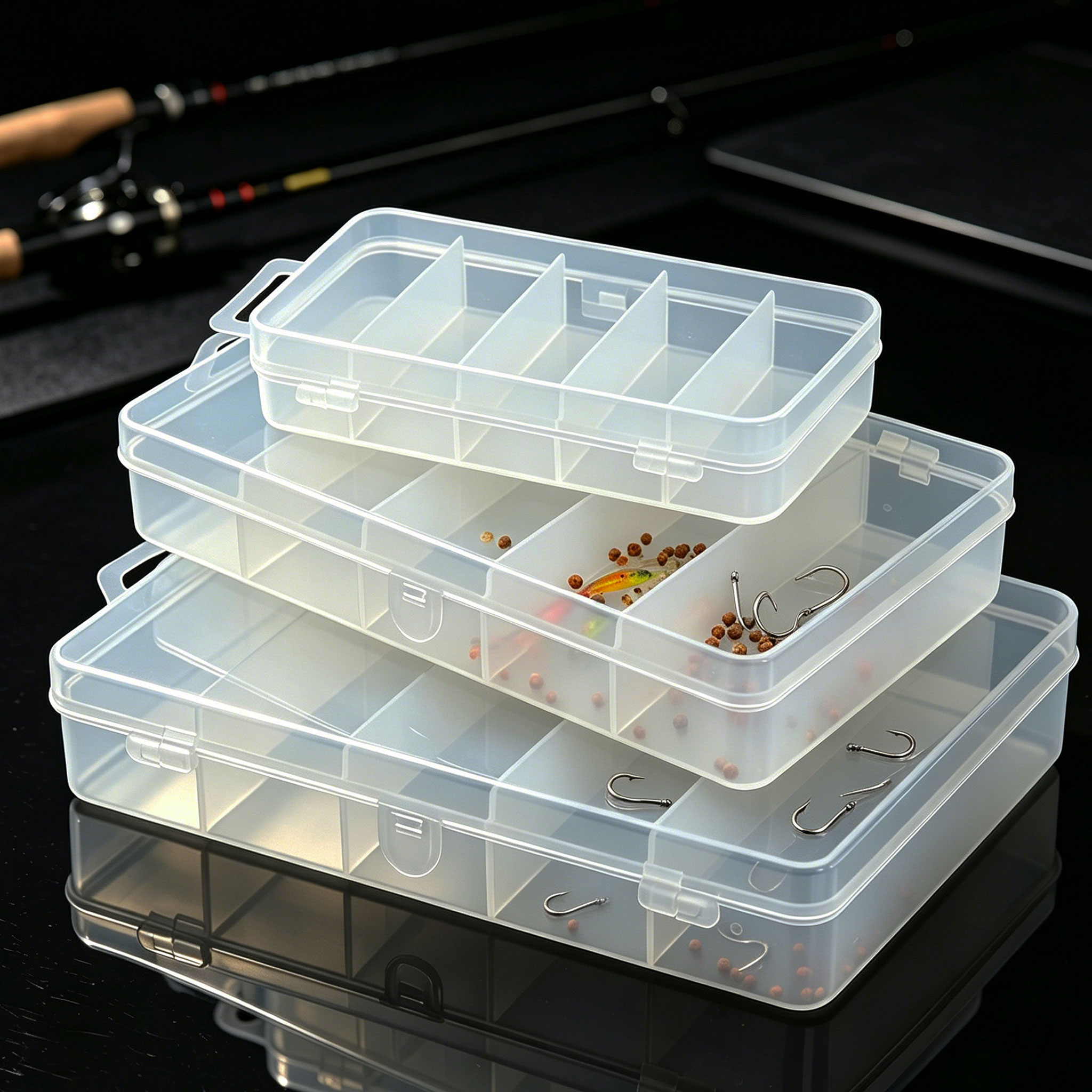 Fishing Equipment Storage - 1/3 adet 3 Boyutta Plastik Balıkçılık