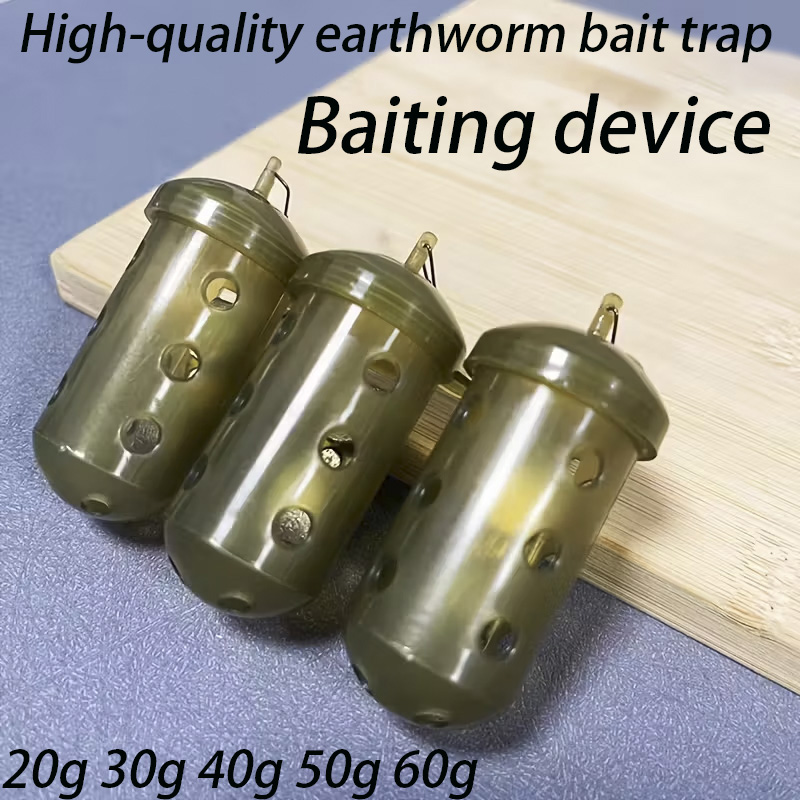 Fishing Equipment Ebay - Silindirik Balıkçılık Yem Kafesi, Havalandırma Delikleri