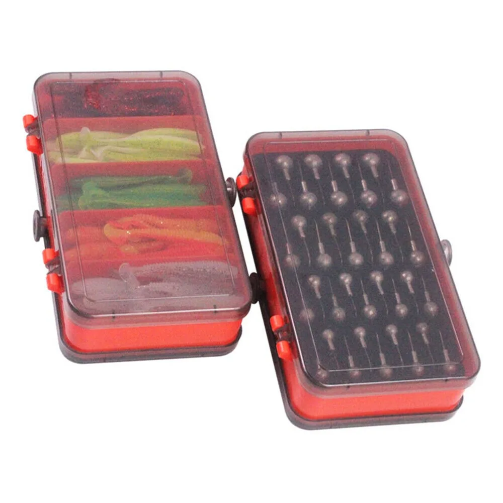 Jig Head Lure - Taşınabilir Çift Taraflı Bölmeli Yem Kutusu