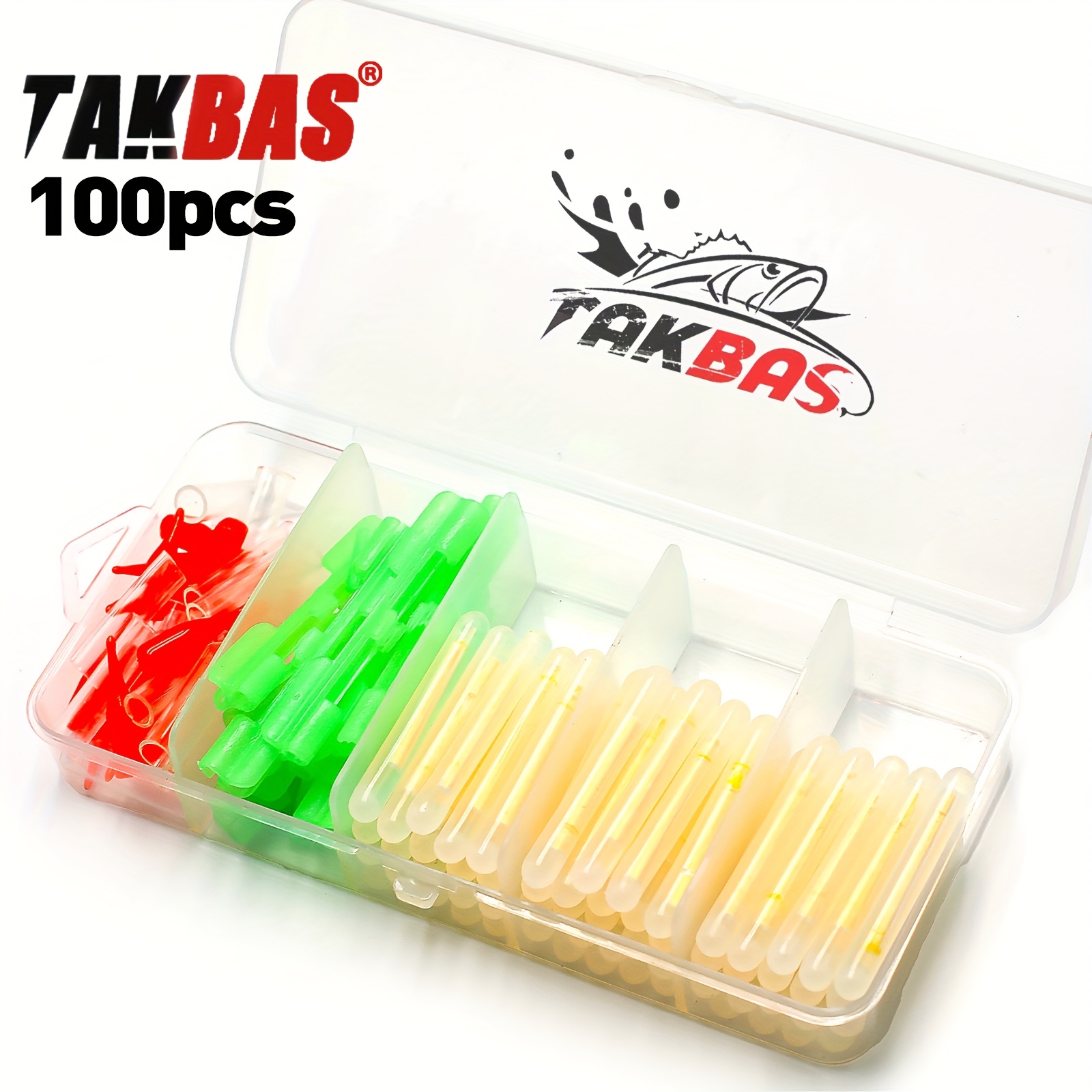 Bite Alarm Fishing - 100 adet balıkçılık kızdırma çubukları seti,