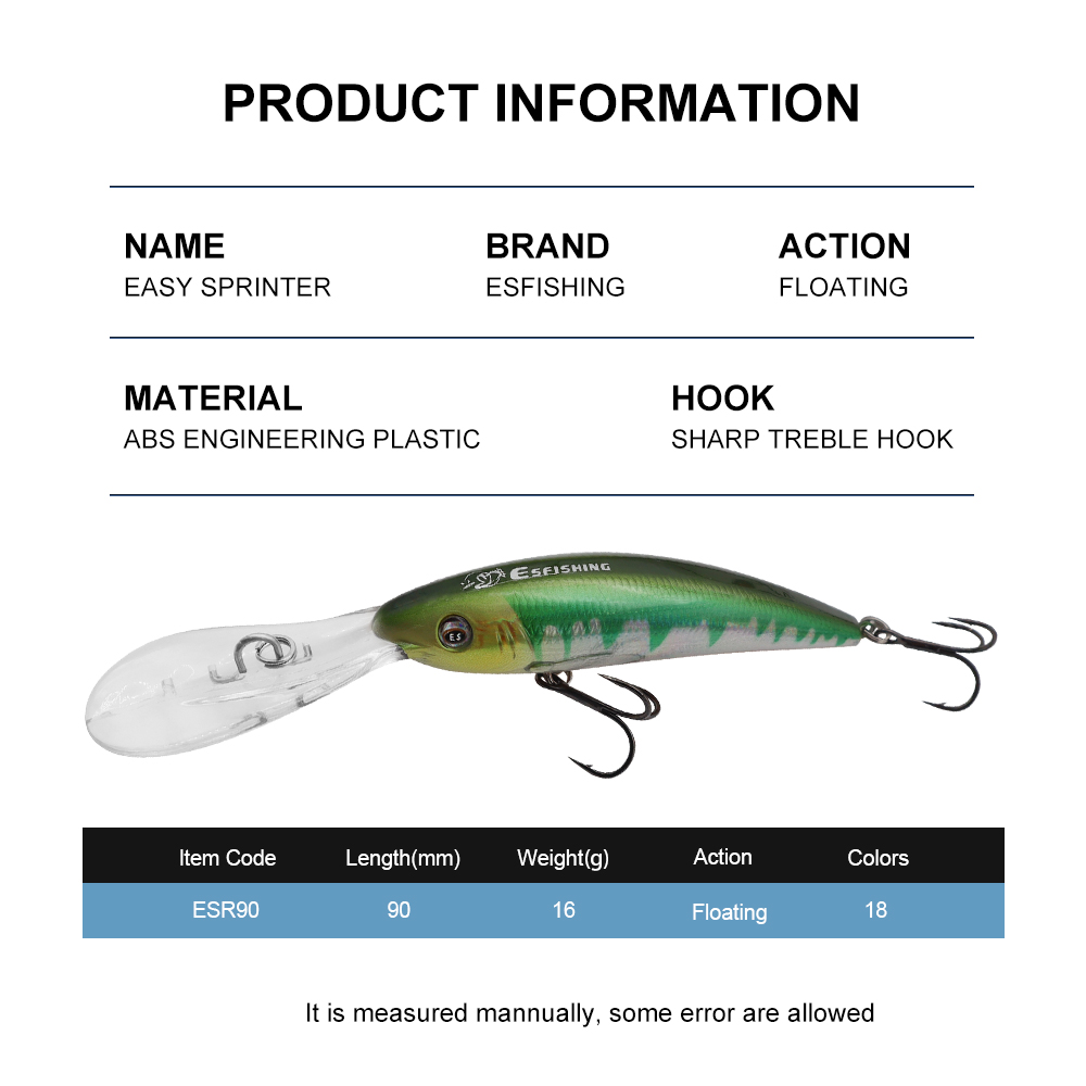 ESFISHING Balıkçılık Yemi Wobb - Fishing Equipment Ebay incelemesi ve fiyatı
