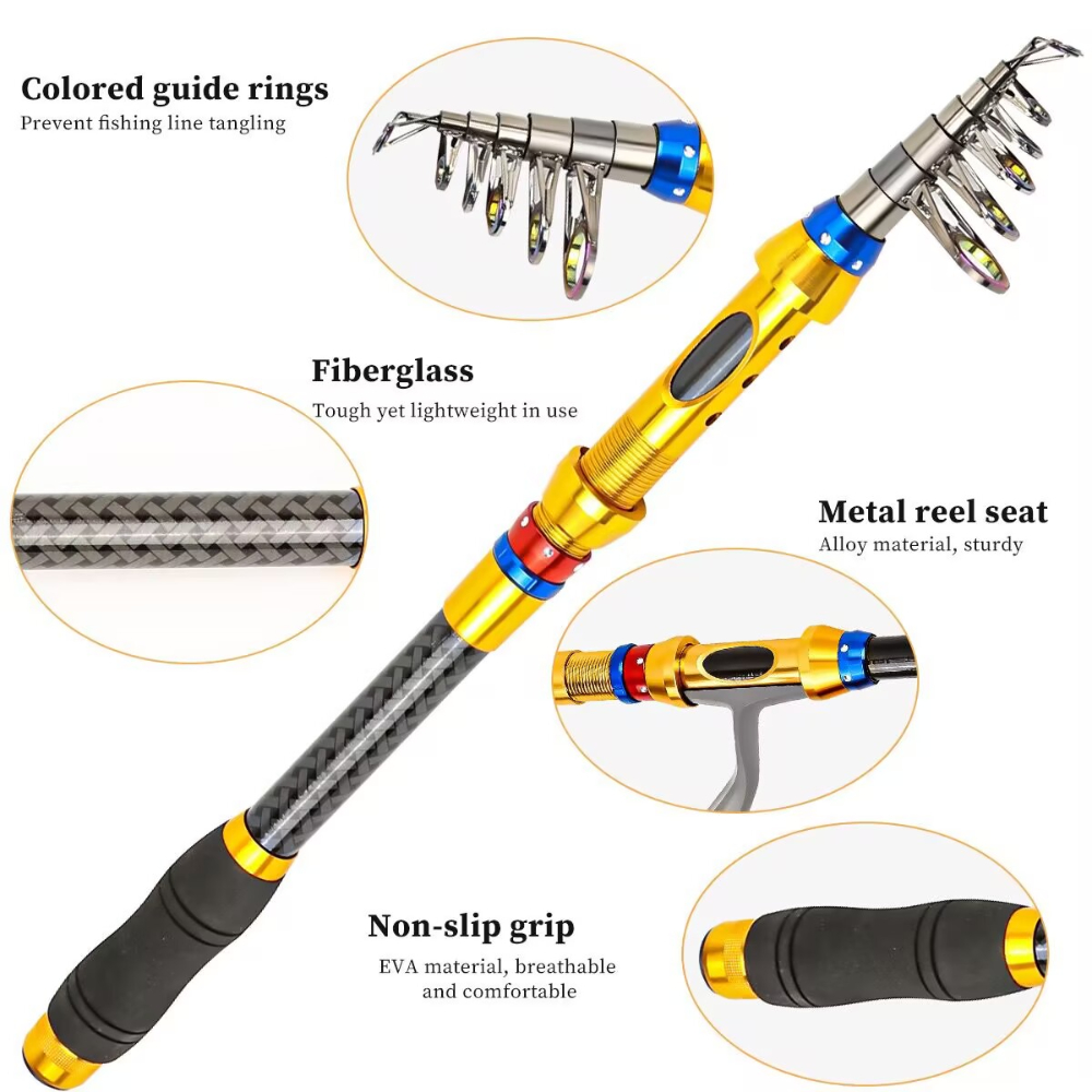 1.8-3.6m Teleskopik Olta Kamış - Fishing Equipment Europe incelemesi ve fiyatı